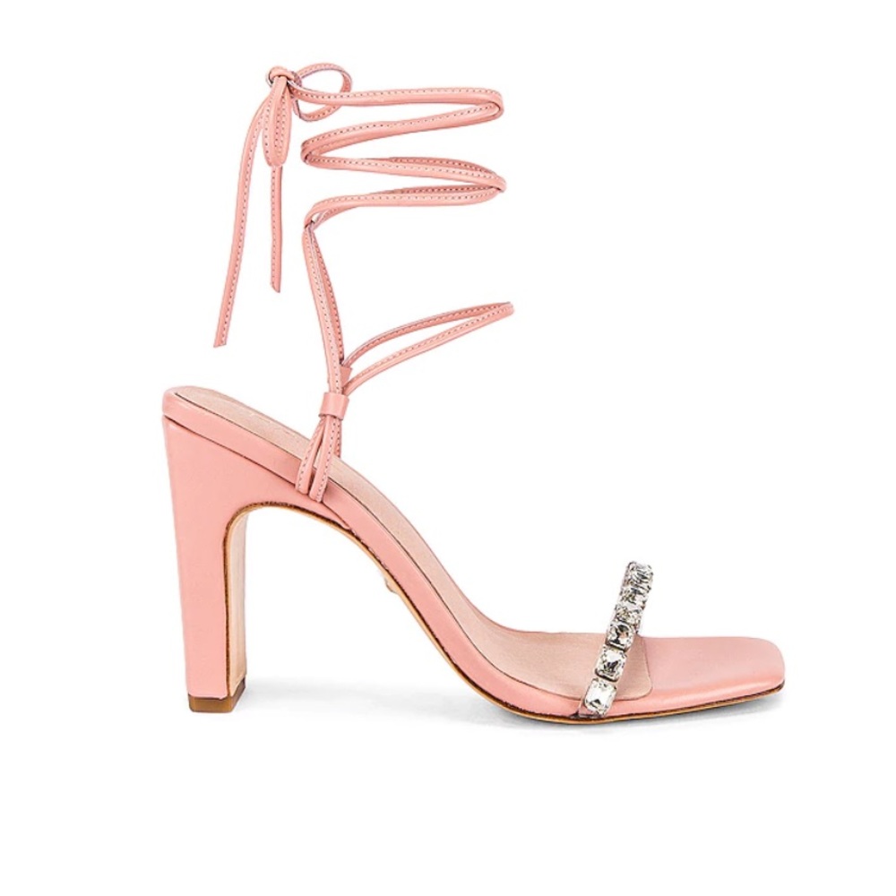 Raye studded lace up heels